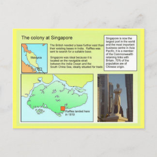Carte Postale Histoire, Colonie à Singapour