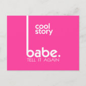 Carte Postale HISTOIRE COOL BABE Style moderne (Devant)