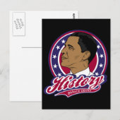 Carte Postale Histoire de Barack Obama (Devant / Derrière)
