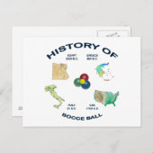 Carte Postale Histoire de boule de Bocce (Devant / Derrière)