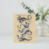 Carte Postale Histoire de Dragons Sepia (Debout devant)