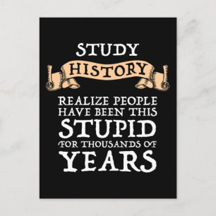 Carte Postale Histoire De L'Étude - Réaliser Que Les Gens Ont Ét