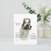 Carte Postale Histoire de Pinto Akita (Debout devant)