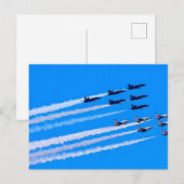 Carte Postale Histoire de vol des Blue Angels et des Thunderbird (Devant / Derrière)