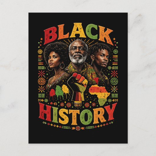 Carte Postale Histoire des Noirs (Devant)