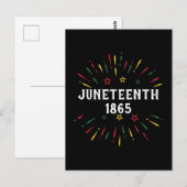 Carte Postale Histoire des Noirs Jumelage afro-américain 1865 (Devant / Derrière)