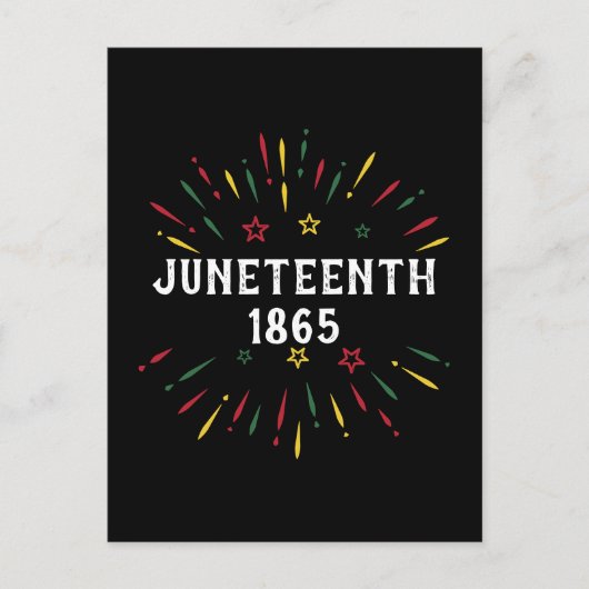 Carte Postale Histoire des Noirs Jumelage afro-américain 1865 (Devant)