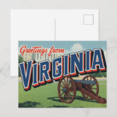Carte Postale Histoire du Capitole de Virginie (Devant / Derrière)