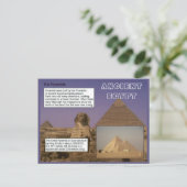 Carte Postale Histoire, Egypte ancienne, Pyramides (Debout devant)