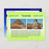 Carte Postale Histoire, Egypte ancienne, Pyramides (Devant / Derrière)