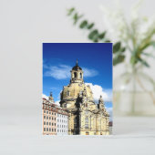 Carte Postale histoire et ville de dresden frauenkirche (Debout devant)