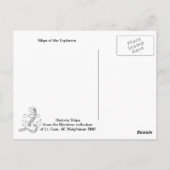 Carte Postale Histoire, Explorateurs, Ferdinand Magellan (Dos)