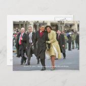 Carte Postale HISTOIRE : Inauguration de Barack et Michelle Obam (Devant / Derrière)
