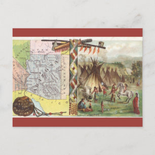 Carte Postale Histoire vintage de l'Arizona