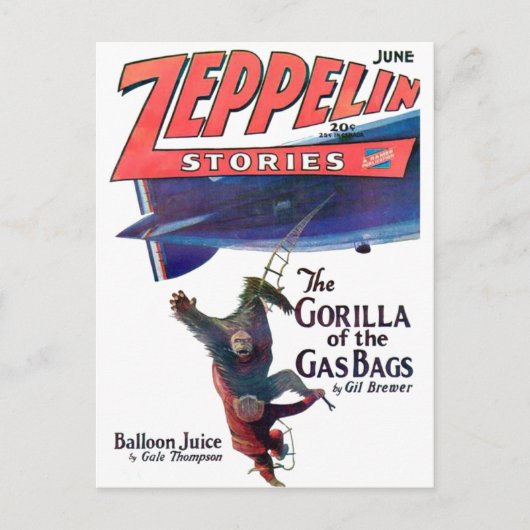 Carte Postale Histoires de zeppelin (Devant)