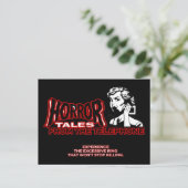 Carte Postale Histoires D'Horreur Du Téléphone Rétro Annonce De  (Debout devant)