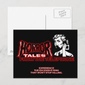 Carte Postale Histoires D'Horreur Du Téléphone Rétro Annonce De  (Devant / Derrière)