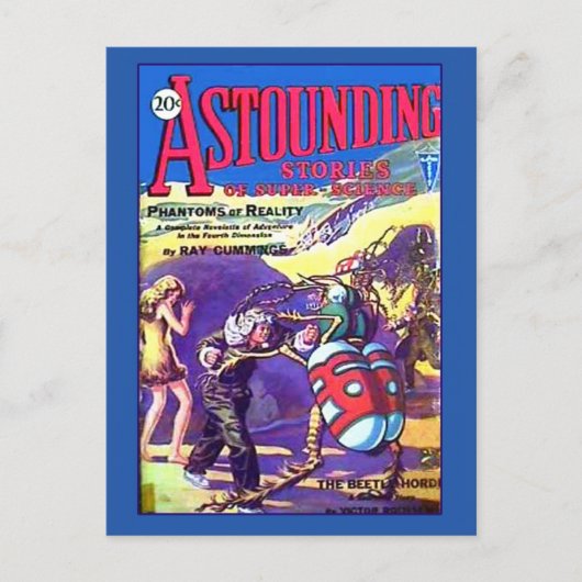 Carte Postale Histoires étonnantes de Super Science Jan 1930 (Devant)