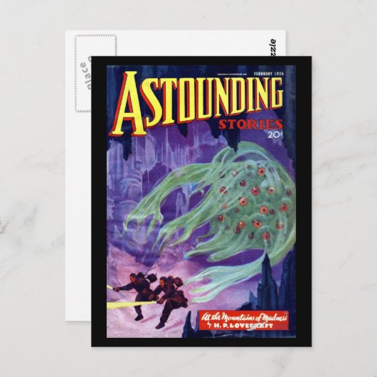 Carte Postale Histoires étonnantes - Fév 1936a_Pulp Art (Devant / Derrière)