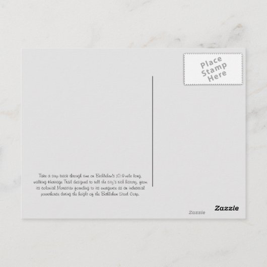 Carte postale Historic Bethlehem 21 (Dos)