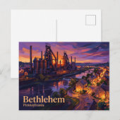 Carte Postale Historic Bethlehem USA (Devant / Derrière)
