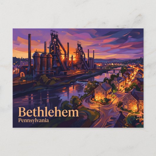 Carte Postale Historic Bethlehem USA (Devant)