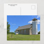 Carte Postale Historic Buck Creek School, Perry, Kansas (Devant / Derrière)