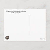 Carte Postale Historic District Marker Dade City Floride (Dos)