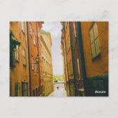 Carte Postale Historic old town, Gamla Stan, Stockholm, Sweden (Dos)