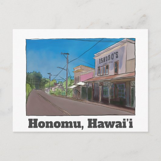 Carte Postale Historical Hawaii Plantation Town Honomu Nostalgic (Devant)