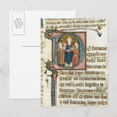 Carte Postale Historié 'D' initial représentant un prêtre (Devant / Derrière)