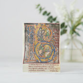 Carte Postale Historié premier 'B' représentant le roi David (Debout devant)