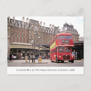 Carte Postale Historique 73 Bus à Victoria Station, Londres 1998