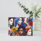 Carte Postale Historique de la Journée internationale de la femm (Debout devant)