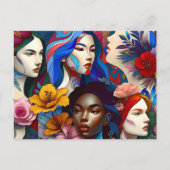 Carte Postale Historique de la Journée internationale de la femm (Devant)