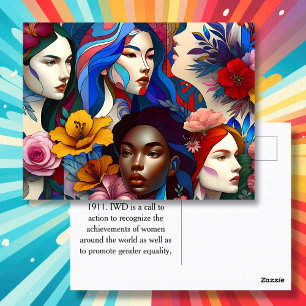 Carte Postale Historique de la Journée internationale de la femm