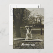 Carte postale historique de Montréal (Devant / Derrière)
