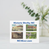 Carte postale historique de Shelby NC (Debout devant)