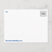 Carte postale historique de Shelby NC (Dos)