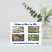 Carte postale historique de Shelby NC (Debout devant)