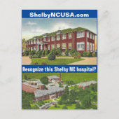 Carte postale historique de Shelby NC (Devant)