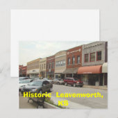 Carte Postale Historique Leavenworth, KS (Devant / Derrière)
