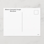 Carte postale Historique Savannah, Géorgie Holiday (Dos)