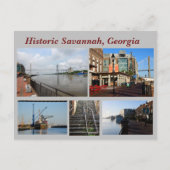 Carte postale Historique Savannah, Géorgie Holiday (Devant)