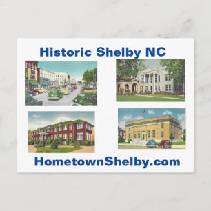 Carte postale historique Shelby NC