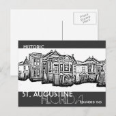 Carte postale historique St Augustine Florida (Devant / Derrière)