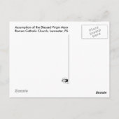 Carte postale historique St. Mary's (Dos)