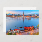 Carte Postale Historique Stockholm, Suède (Devant / Derrière)