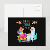 Carte Postale Hit That Pinata Birthday (Devant / Derrière)