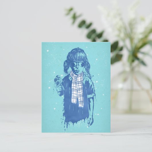 Carte Postale hiver (Debout devant)